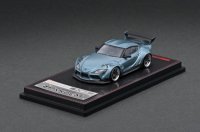 ignition model 1/64 PANDEM Supra (A90) Matte Blue Gray Metallic