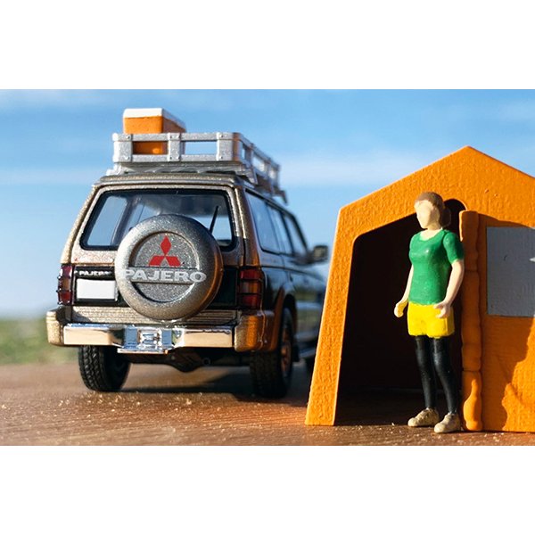 画像8: TOMYTEC 1/64 Diorama Collection 64 # Car Snap 01b Camp