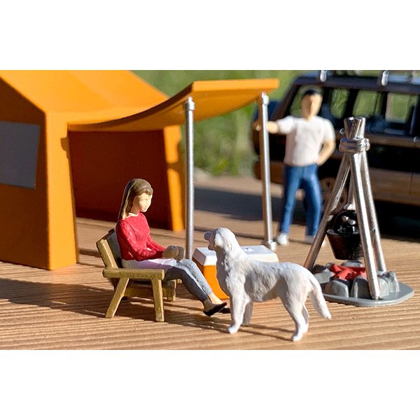 画像9: TOMYTEC 1/64 Diorama Collection 64 # Car Snap 01b Camp