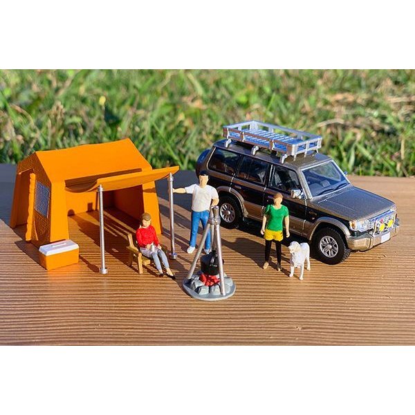 画像4: TOMYTEC 1/64 Diorama Collection 64 # Car Snap 01b Camp