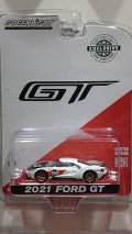 GREEN LiGHT EXCLUSIVE 1/64 2021 Ford GT # 98 Ford GT Heritage Edition Ken Miles and Lloyd Ruby 1966 24h Daytona Tribute