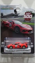 GREEN LiGHT EXCLUSIVE 1/64 2020 Chevrolet Corvette C8 Stingray Coupe 104th Running of the Indianapolis 500 Pace Car