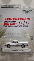 GREEN LiGHT EXCLUSIVE 1/64 1984 GMC S-15 Extended Cab 68th Annual Indianapolis 500 Mile Race Indy Hauler Official Truck