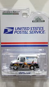 GREEN LiGHT EXCLUSIVE 1/64 USPS Long-Life Postal Delivery Vehicle (LLV) --American Motorcycles Collectible Stamps LLV