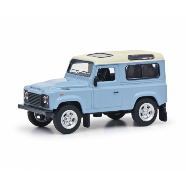 画像2: Schuco 1/64 Land Rover Defender Blue / White