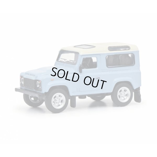 画像2: Schuco 1/64 Land Rover Defender Blue / White