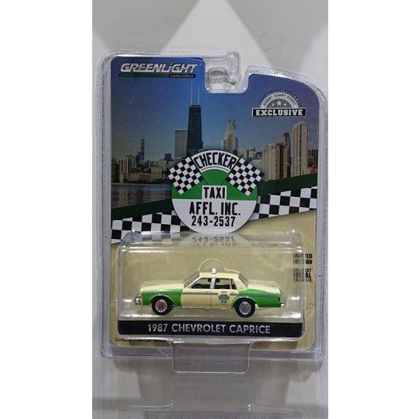 画像1: GREEN LiGHT EXCLUSIVE 1/64 1987 Chevrolet Caprice - Chicago Checker Taxi Affl, Inc.