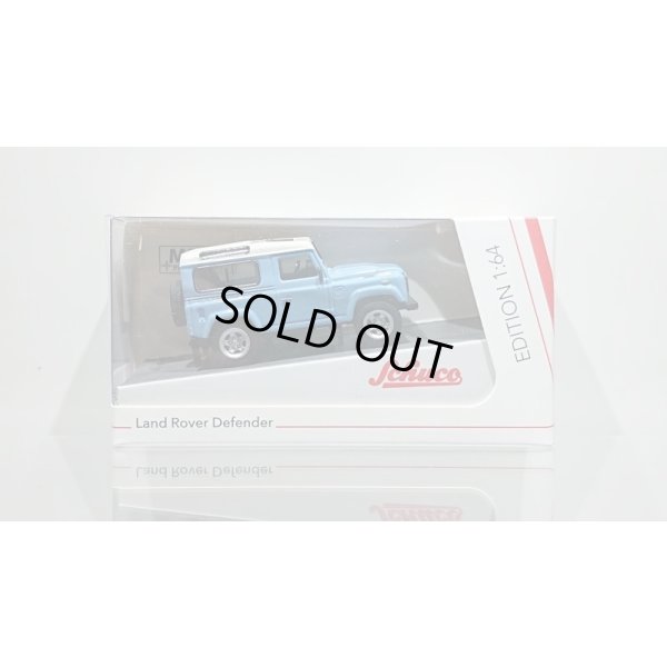 画像1: Schuco 1/64 Land Rover Defender Blue / White
