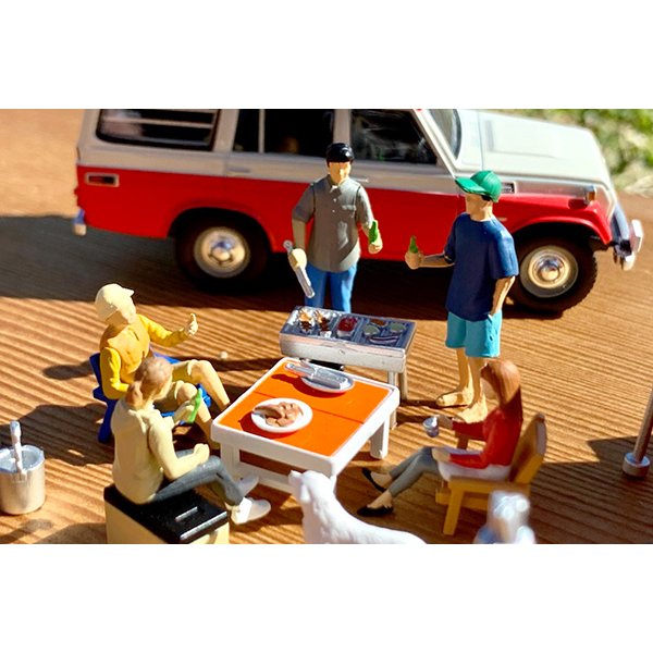 画像7: TOMYTEC 1/64 Diorama Collection 64 #Car Snap 06a BBQ