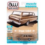 auto world 1/64 1963 Chevy II 400 Nova Station Wagon Tan / White