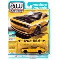 auto world 1/64 2019 Dodge Challenger Demon Yellow / Black