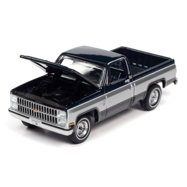 画像3: auto world 1/64 1982 Chevy Silverado 10 Midnight Blue / Silver