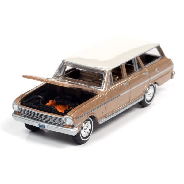 画像3: auto world 1/64 1963 Chevy II 400 Nova Station Wagon Tan / White