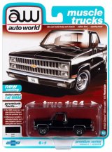 auto world 1/64 1982 Chevy Silverado 10 Midnight Black