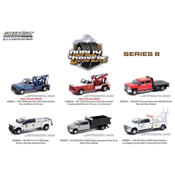 画像1: GREEN LiGHT 1/64 Dually Drivers Series 8