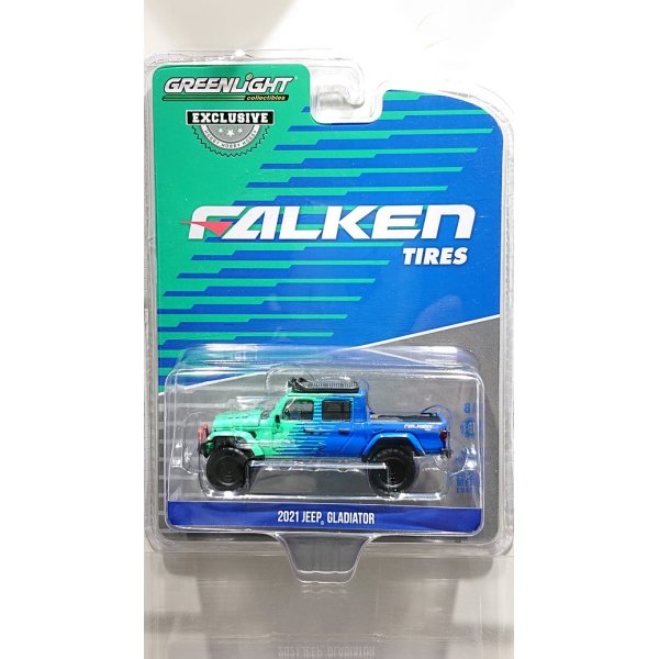画像1: GREEN LiGHT EXCLUSIVE 1/64 2021 Jeep Gladiator with Off-Road Parts --Falken Tires