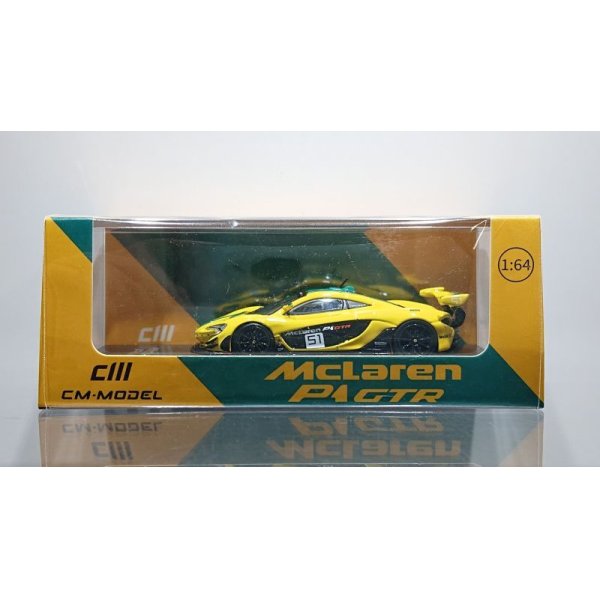 画像1: CM MODEL 1/64 McLaren P1 GTR Yellow / Green