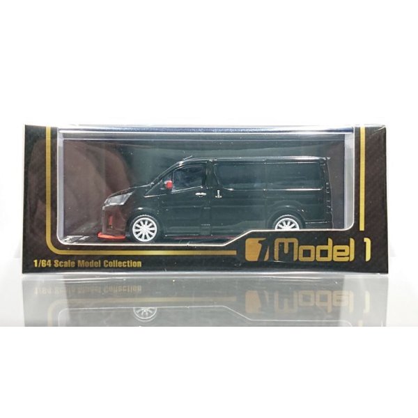 画像1: Model 1 1/64 TOYOTA HIACE 300 Custom Ver. (Overseas Specifications) Black Mica