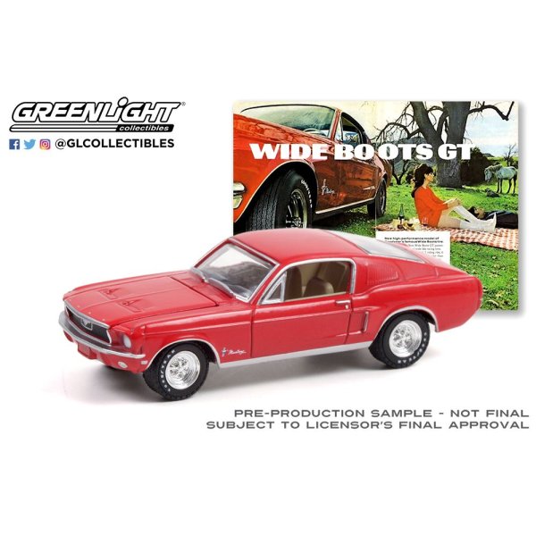 画像2: GREEN LiGHT EXCLUSIVE 1/64 Goodyear Vintage Ad Cars - 1968 Ford Mustang - Wide Boots "Wide Boots GT"
