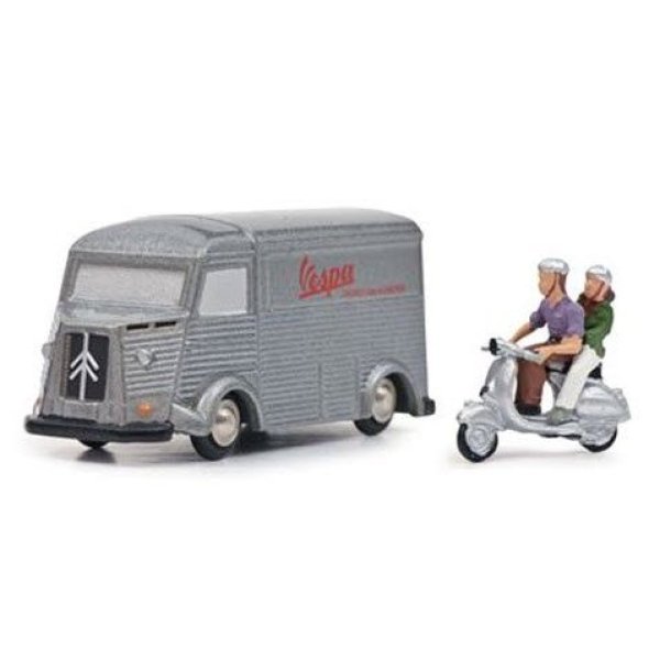 画像2: Schuco Piccolo Citroen HY with Vespa "VESPA"