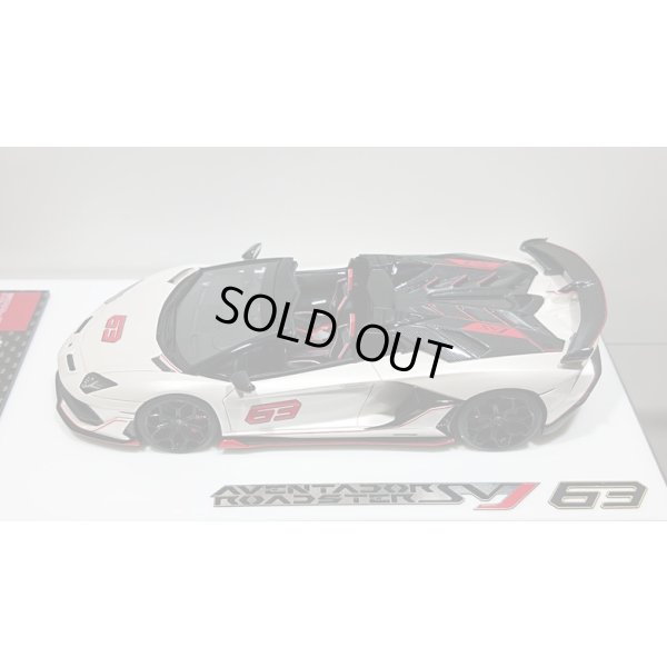 画像4: EIDOLON 1/43 Lamborghini Aventador SVJ 63 Roadster 2019 Pearl White Limited 63 pcs.