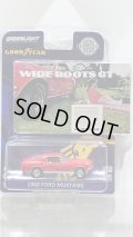 GREEN LiGHT EXCLUSIVE 1/64 Goodyear Vintage Ad Cars - 1968 Ford Mustang - Wide Boots "Wide Boots GT"