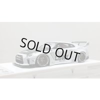 EIDOLON 1/43 LB WORKS R35 GT-R Type 1.5 (LB Shilhouette Wing) Metallic White / Black Stripes Limited 60 pcs.