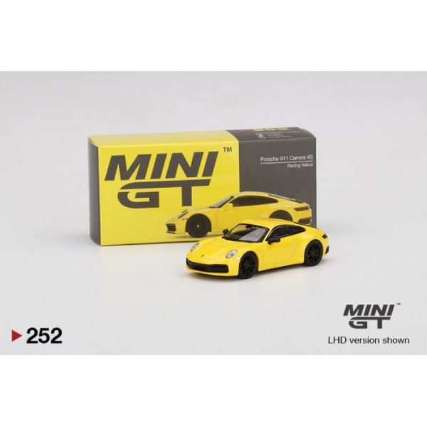 画像1: MINI GT 1/64 Porsche 911 (992) Carrera 4S Racing Yellow (RHD)
