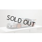 EIDOLON 1/43 Porsche 911 (997) GT3 RS 2007 Arctic Silver / Orange Livery Limited 50 pcs.