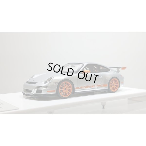 画像1: EIDOLON 1/43 Porsche 911 (997) GT3 RS 2007 Arctic Silver / Orange Livery Limited 50 pcs.