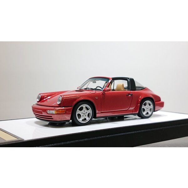 画像1: VISION 1/43 Porsche 911 (964) Carrera 2 Targa 1992 Coral Red Metallic