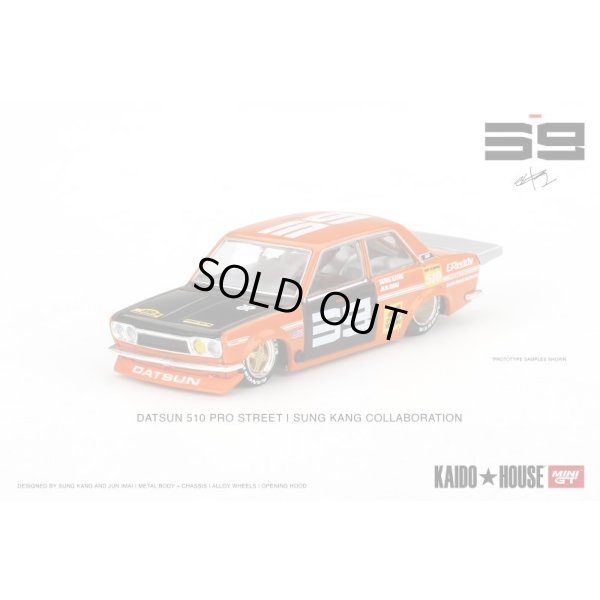 画像1: MINI GT 1/64 Datsun 510 Pro Street SK510 Orange KAIDO HOUSE (LHD)