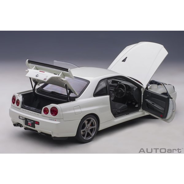 画像13: AUTOart 1/18 Nissan Skyline GT-R (R34) V-spec II (White Pearl)