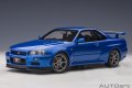 AUTOart 1/18 Nissan Skyline GT-R (R34) V-spec II (Bayside Blue)