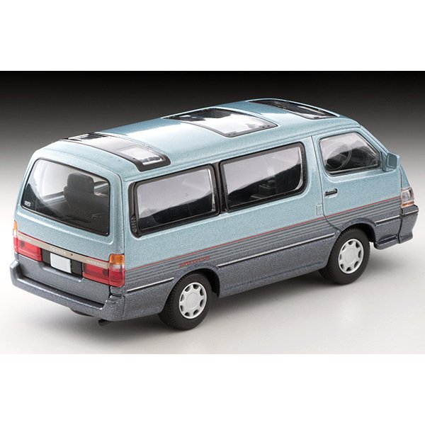 画像2: TOMYTEC 1/64 Limited Vintage NEO Toyota Hiace Wagon Super Custom (Light Blue / Dark Blue)
