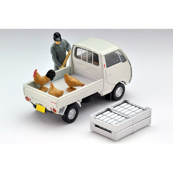 画像2: TOMYTEC 1/64 Limited Vintage Mazda Porter Cab Three-way opening (White) with figure