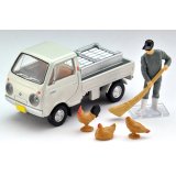 TOMYTEC 1/64 Limited Vintage Mazda Porter Cab Three-way opening (White) with figure