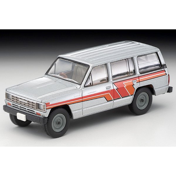 画像1: TOMYTEC 1/64 Limited Vintage NEO Nissan Safari Extra Van DX (Silver / Stripe)