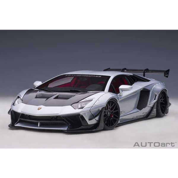 画像13: AUTOart 1/18 Liberty Walk LB-WORKS Lamborghini Aventador Limited Edition (Matte Metallic Silver)