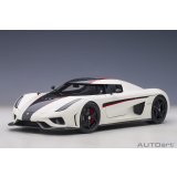 AUTOart 1/18 Koenigsegg Regera (Arctic White/Carbon with Red accents)