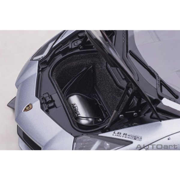 画像10: AUTOart 1/18 Liberty Walk LB-WORKS Lamborghini Aventador Limited Edition (Matte Metallic Silver)