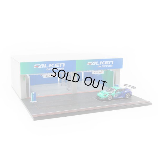 画像6: Tarmac Works 1/64 Pit Garage Diorama - FALKEN + Porsche 911 GT3 R (991)
