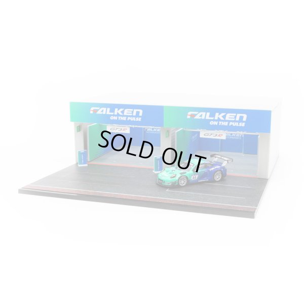画像8: Tarmac Works 1/64 Pit Garage Diorama - FALKEN + Porsche 911 GT3 R (991)