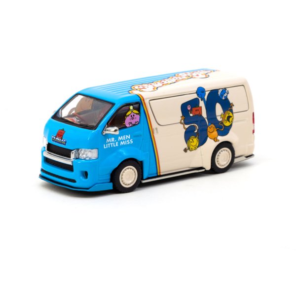 画像3: Tarmac Works 1/64 Toyota Hiace Widebody Mr.Men Little Miss 50th Anniversary With metal oil can