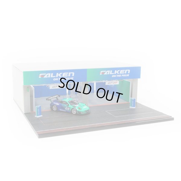 画像4: Tarmac Works 1/64 Pit Garage Diorama - FALKEN + Porsche 911 GT3 R (991)
