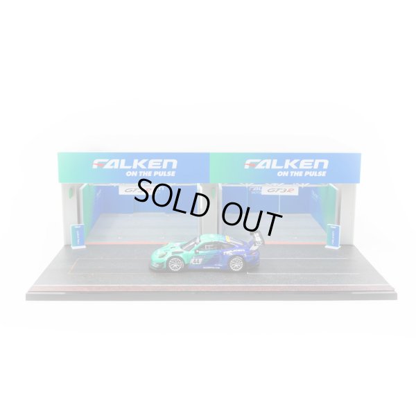 画像7: Tarmac Works 1/64 Pit Garage Diorama - FALKEN + Porsche 911 GT3 R (991)