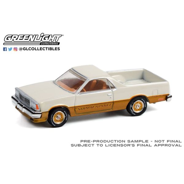 画像2: GREEN LiGHT 1/64 GreenLight Muscle Series 26 - 1980 Chevrolet El Camino SS - White and Gold