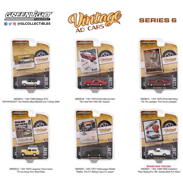 画像1: GREEN LiGHT 1/64 Vintage Ad Cars Series 6