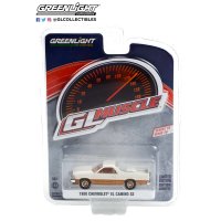 GREEN LiGHT 1/64 GreenLight Muscle Series 26 - 1980 Chevrolet El Camino SS - White and Gold