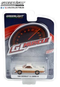 GREEN LiGHT 1/64 GreenLight Muscle Series 26 - 1980 Chevrolet El Camino SS - White and Gold